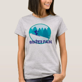 Camiseta Esquiador de Parque Invierno