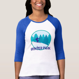 Camiseta Esquiador de Parque Invierno