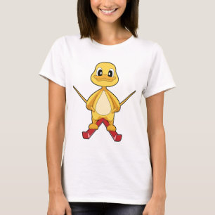 Camiseta Esquiador de patos Deportes de invierno