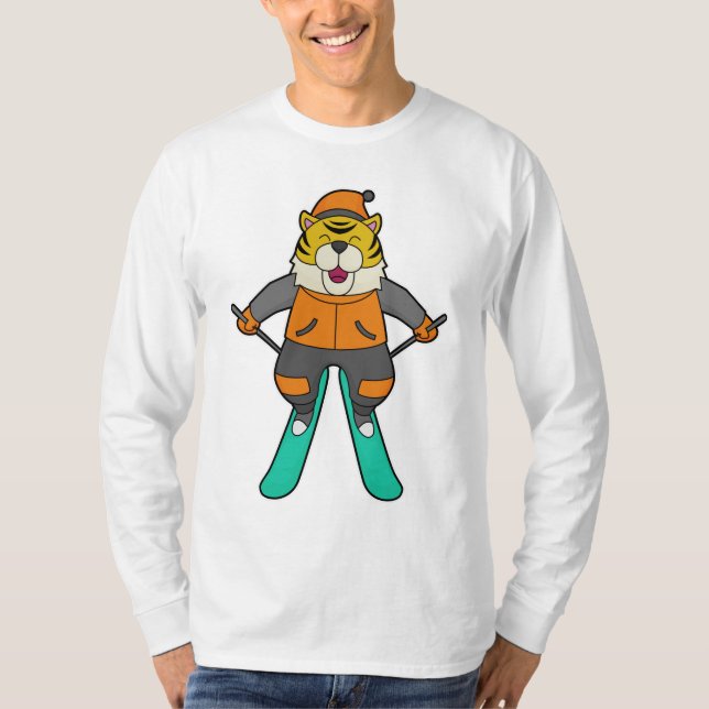 Camiseta Esquiador de tigres (Anverso)
