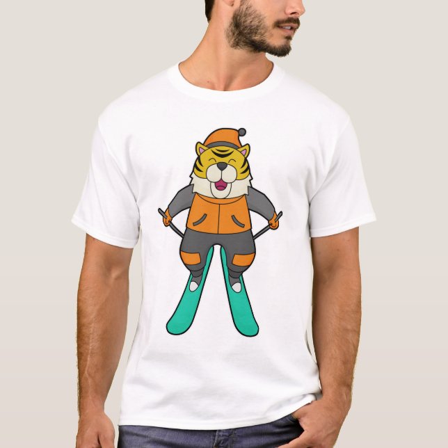 Camiseta Esquiador de tigres (Anverso)