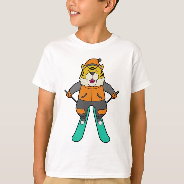 Camiseta Esquiador de tigres (Anverso)