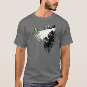 Camiseta Esquiador del acantilado