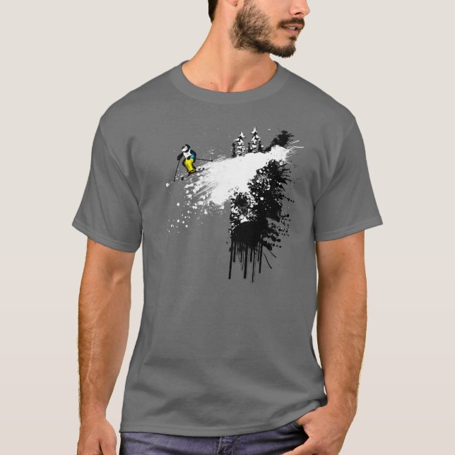 Camiseta Esquiador del acantilado (Anverso)