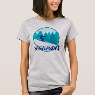 Camiseta Esquiador del barco de vapor