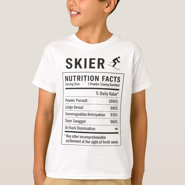 Camiseta Esquiador divertido _4  (Anverso)