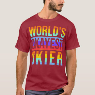 Camiseta Esquiador LGBT Gay Les Okayest