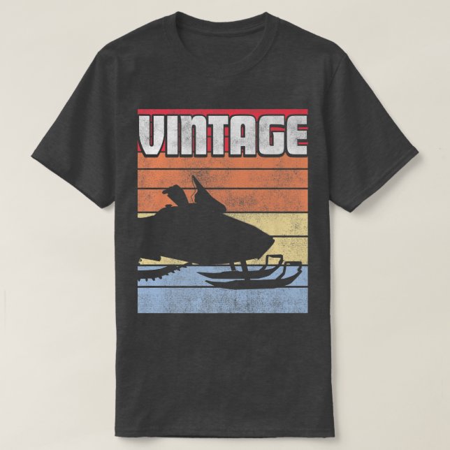 Camiseta Esquiador para moto de nieve moto de nieve sled Sc (Diseño del anverso)