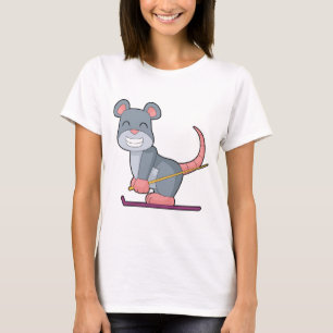 Camiseta Esquiador ratón esquí deportes de invierno