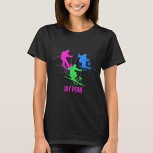 Camiseta Esquiador retro Jay Peak Vermont