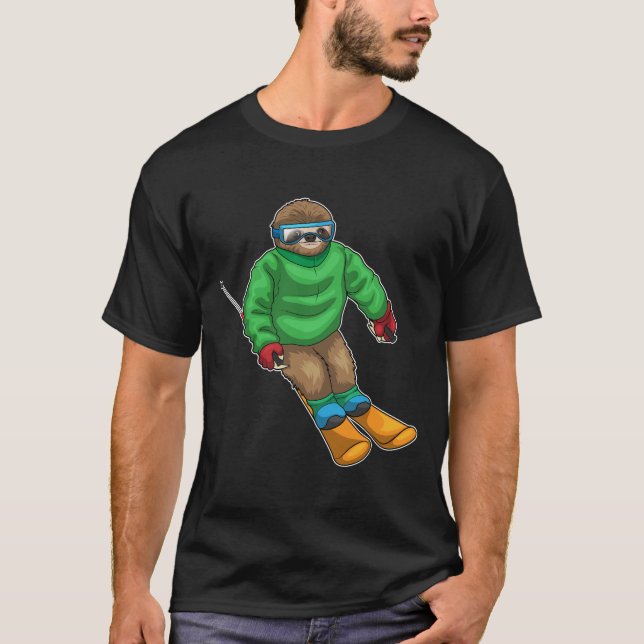 Camiseta Esquiador Sloth (Anverso)