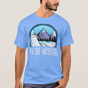 Camiseta Esquiador Snowboard Esquí Utah Powder Mou