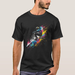 Camiseta Esquiador Splash Esquí Freestyle Esquí Esquí Libre