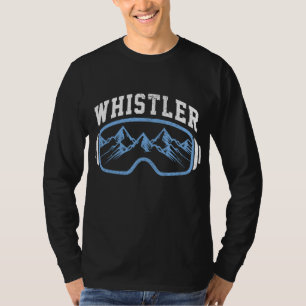 Camiseta Esquiador Whistler Snowboard Mountain Bike Goggles