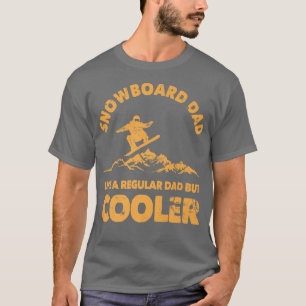 Camiseta Esquiadora divertida de papá padre de snowboard pa