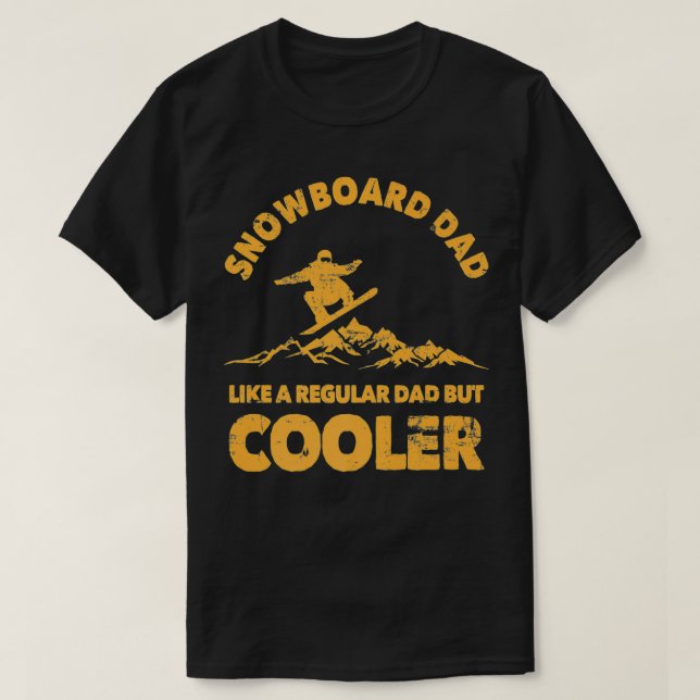 Camiseta Esquiadora divertida de papá padre de snowboard pa