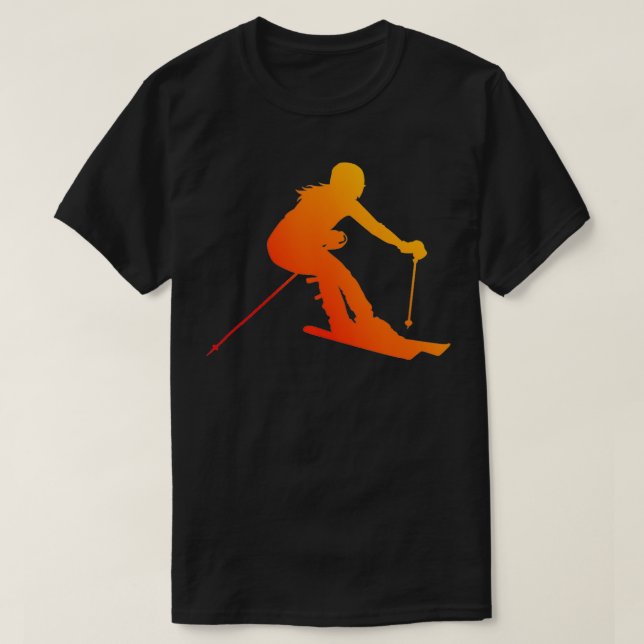 Camiseta Esquiadoras del deporte de invierno Stunt Ski (Diseño del anverso)