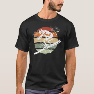 Camiseta Esquiadores de esquí de época