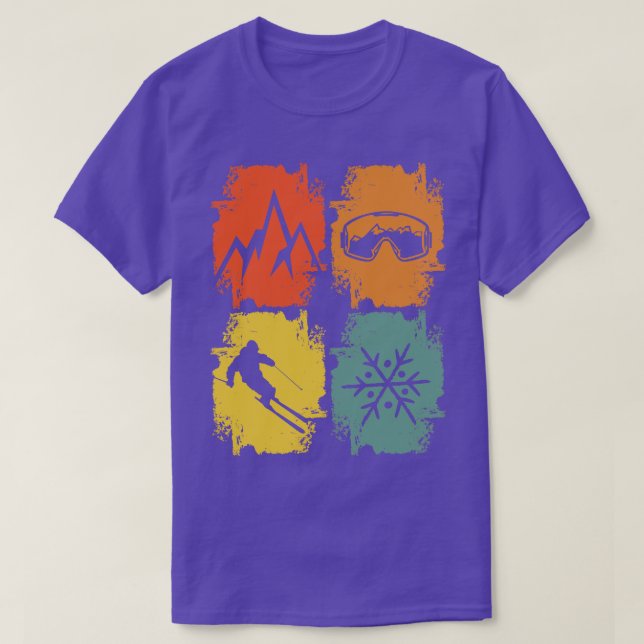 Camiseta Esquiadores Deportes de Invierno (Diseño del anverso)