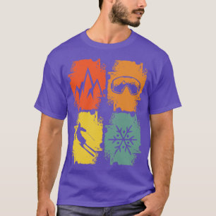 Camiseta Esquiadores Deportes de Invierno
