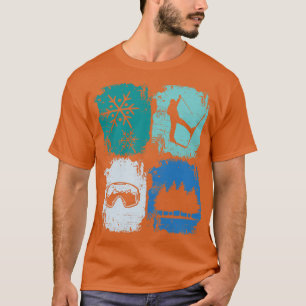 Camiseta Esquiadores Deportes De Invierno 3