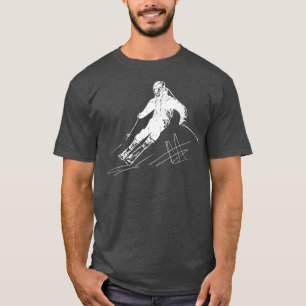 Camiseta Esquiadores deportivos para esquiar en montaña de 