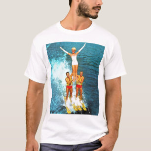 Camiseta Esquiadores retros del agua de los Dells de las