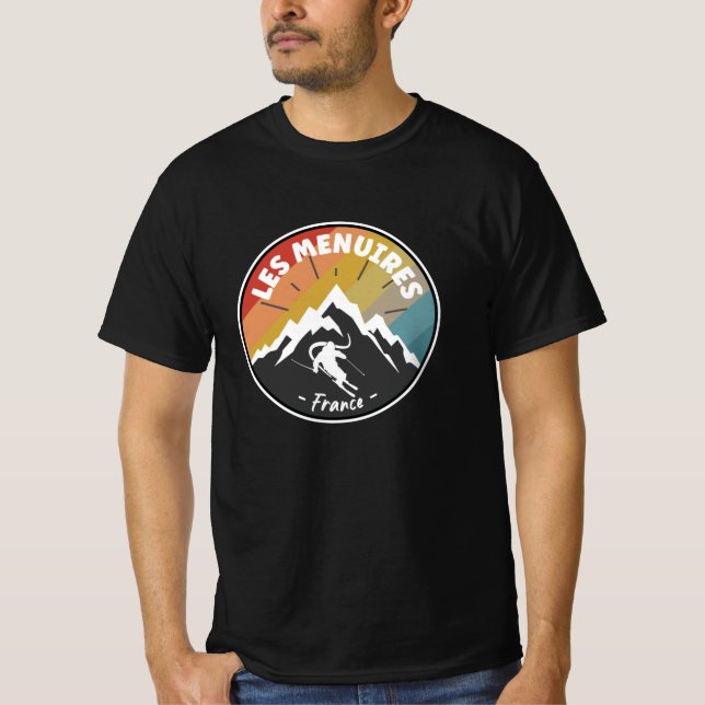 Camiseta Esquiando En Francia Les Menuires (Anverso)