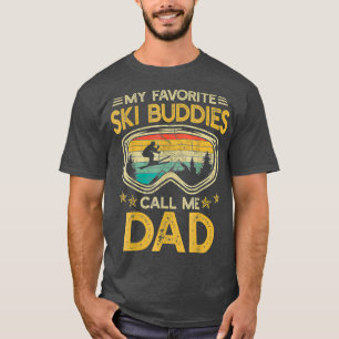 Camiseta Esquiando mis compañeros favoritos de esquí, ll