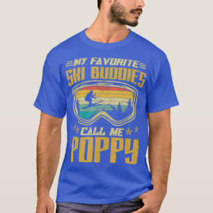 Camiseta Esquiando mis compañeros favoritos de esquí me lla