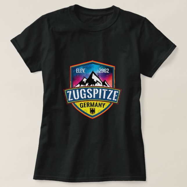 Camiseta Esquiando Zugspitze Alemania Amante del esquí (Diseño del anverso)