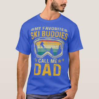 Camiseta Esquiar a mis compañeros favoritos de esquí me lla