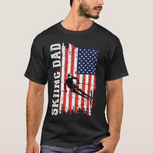 Camiseta Esquiar a papá padre de deportes de invierno esqui