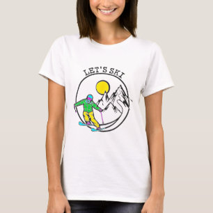 Camiseta Esquiar Cosas De Esquiar Guay Para Hombres Gracios