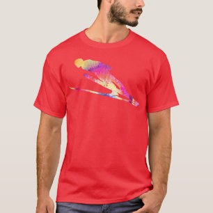 Camiseta Esquiar de nieve de nieve con hielo vintage Salto 