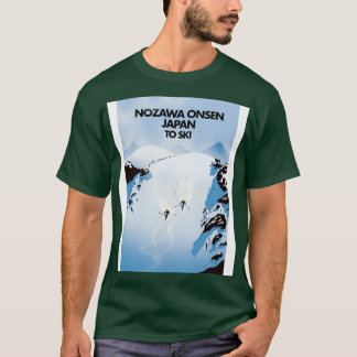 Camiseta Esquiar de Nozawa Onsen Japón