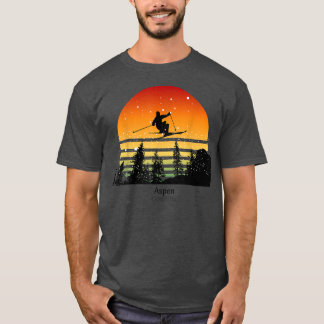 Camiseta Esquiar en Colorado en Sunset Ski Vintage Sunset