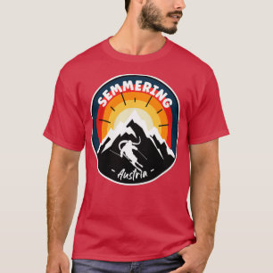 Camiseta Esquiar En El Vintage De Austria Semmering