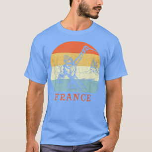 Camiseta Esquiar en Francia Vintage Nieve Vacation569