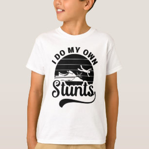 Camiseta Esquiar En Jet Hago Mi Propio Stunts Jet Ski Retro