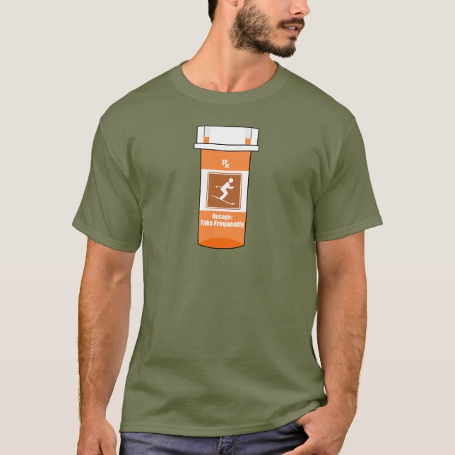 Camiseta Esquiar es mi droga (Anverso)