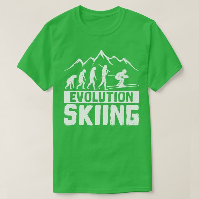 Camiseta Esquiar evolutivo (Diseño del anverso)