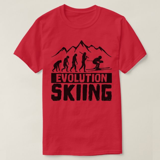 Camiseta Esquiar evolutivo (Diseño del anverso)