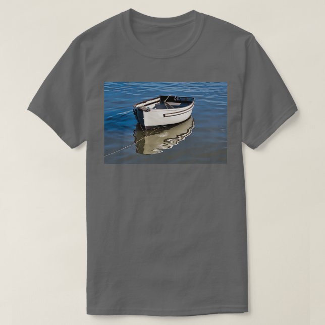 Camiseta Esquiar gris pálido pequeño (Diseño del anverso)