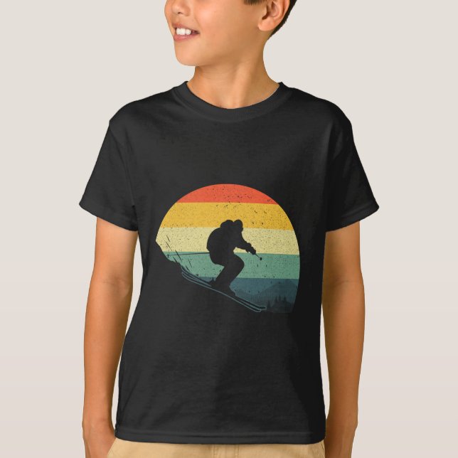 Camiseta Esquiar Guay Para Hombres Mujeres Esquiadoras De N (Anverso)