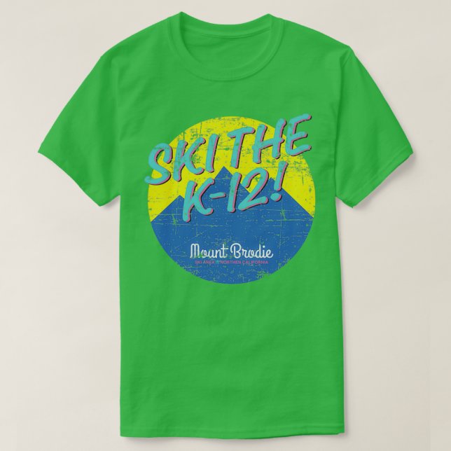 Camiseta Esquiar la cosecha K12 (Diseño del anverso)