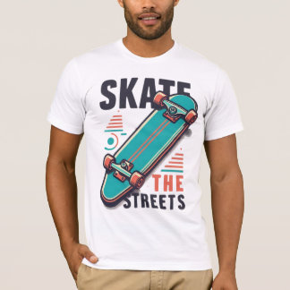 Camiseta Esquiar las calles - Diseño dinámico de un tablero