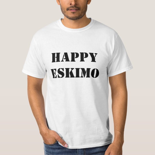 Camiseta Esquimal feliz (Anverso)