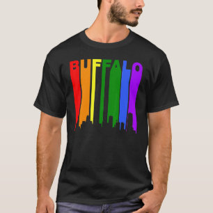 Camiseta Esquina arcoiris del Orgullo Gay de Buffalo Nueva