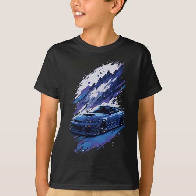 Camiseta Esquina azul modificada en un chisme de regalo de  (Anverso)